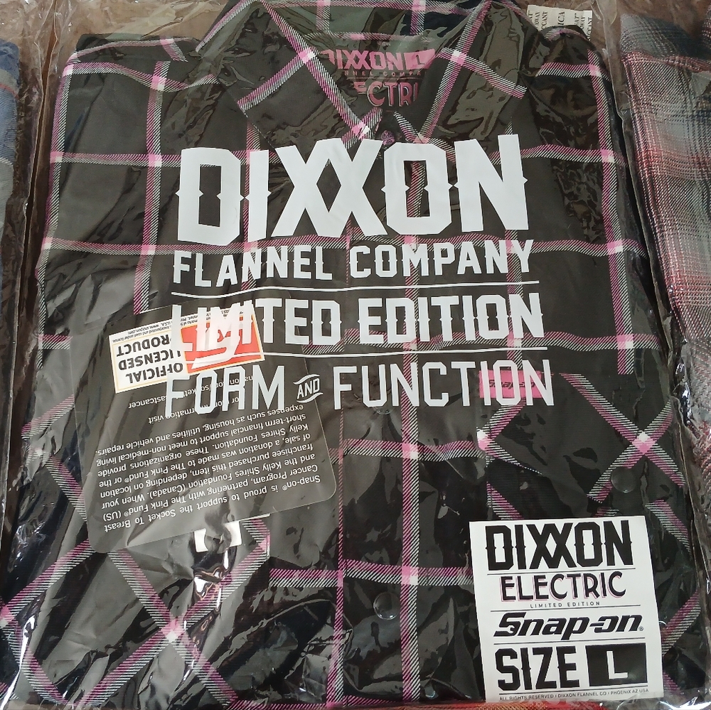 DIXXON/ SNAP-ON Electric Flannel with Pink and Black Plaid